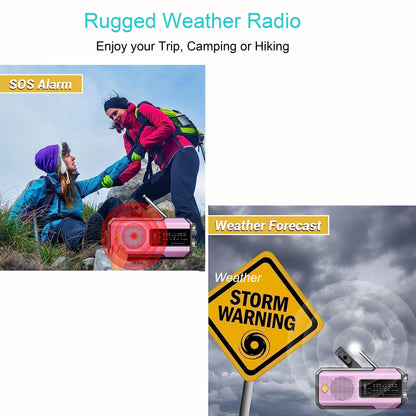Daykit Portable AM/FM Radio – With Solar Panel and Torch