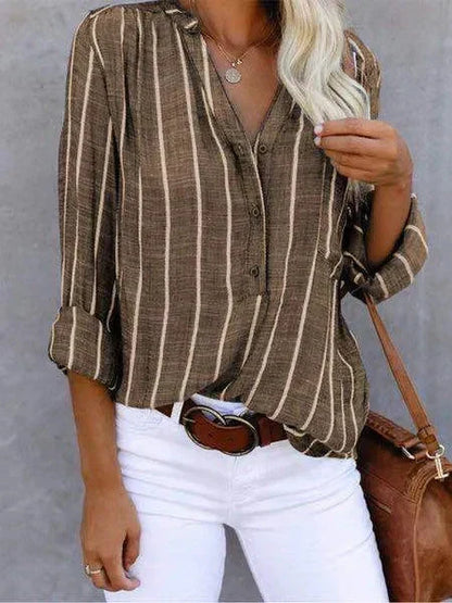 Avalon - Trendy Striped Blouse