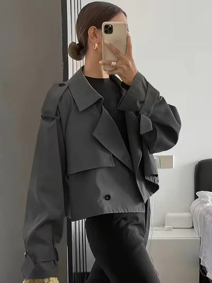 Oversized Fit Trench Coat