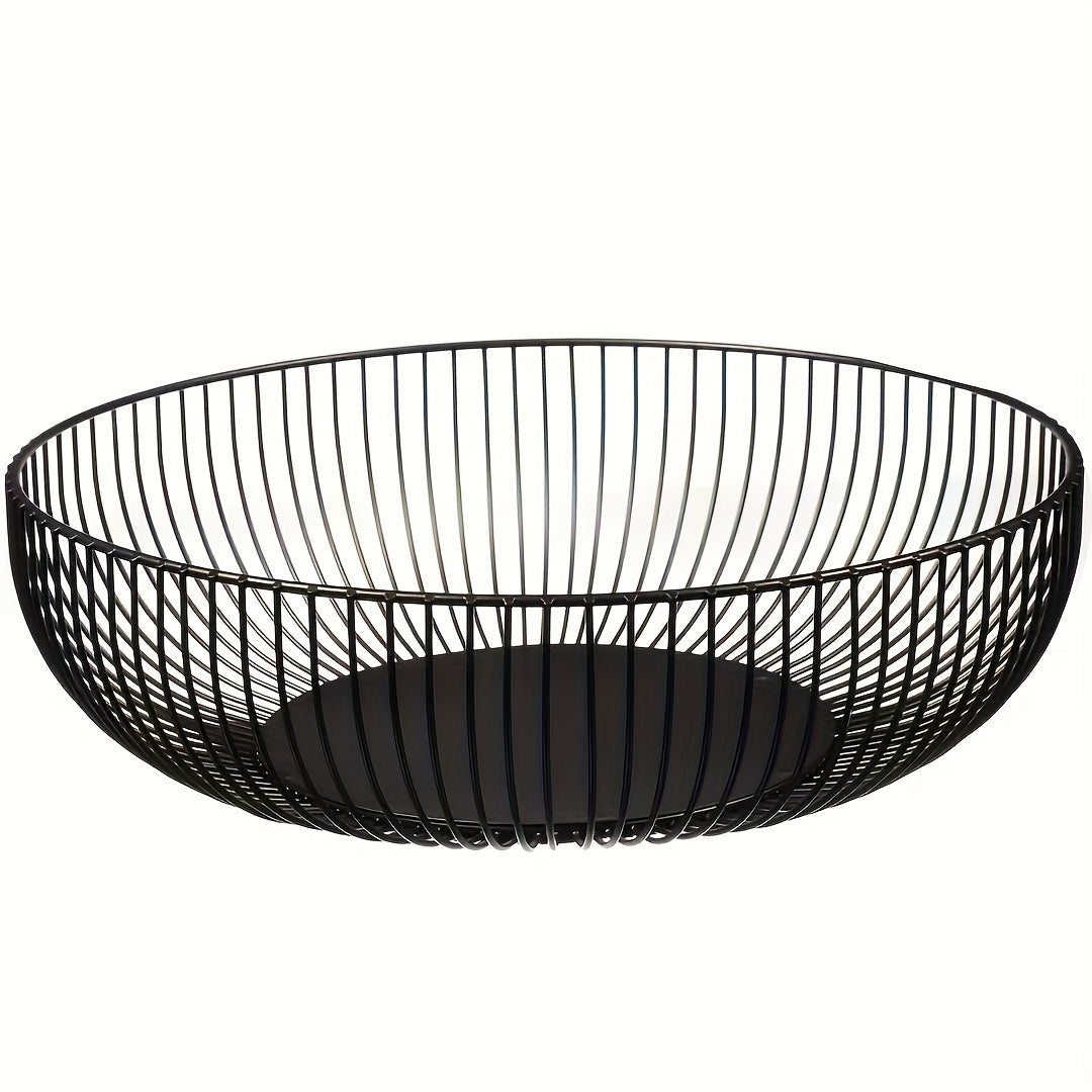 Frutero redondo de metal para mesa y cocina – Diseño minimalista y decorativo