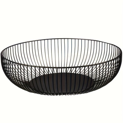 Frutero redondo de metal para mesa y cocina – Diseño minimalista y decorativo