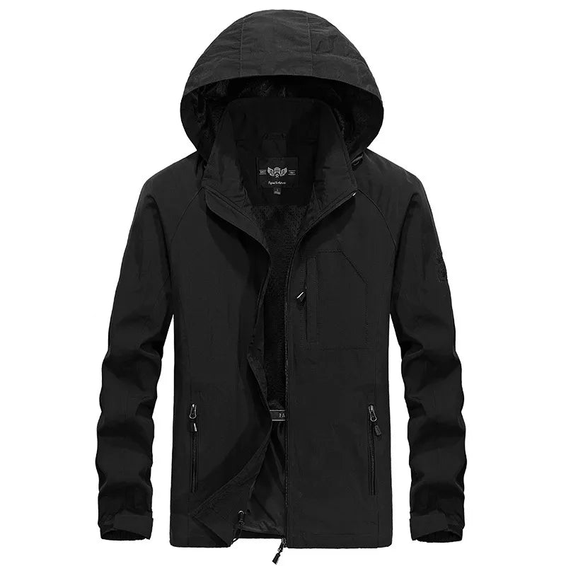 Waterproof Outdoor Men's Jacket with Detachable Hood