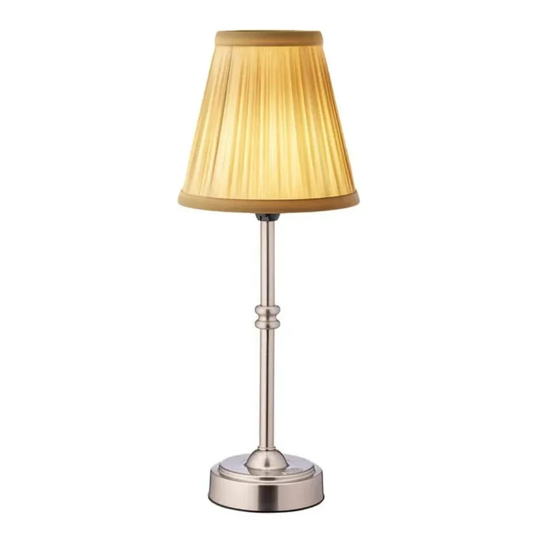 Cordless Table Lamp - LED Retro Fabric