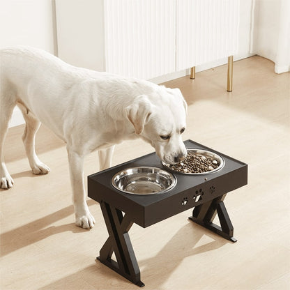 Ciotola regolabile per cani con supporto rialzato – Per pasti comodi e ordinati