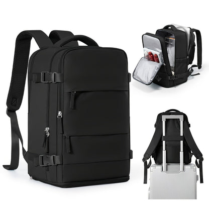 Mochila multifuncional para viajes y uso diario, con compartimento para zapatos y compartimentos impermeables