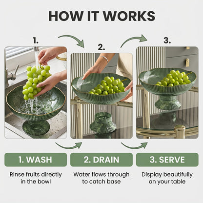 Luxury Transparent Fruit Bowl Made of PET – Decorative and Practical