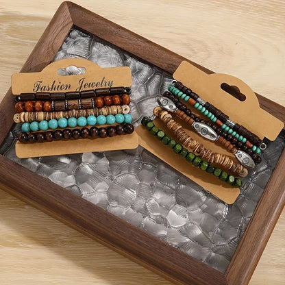 Set di braccialetti naturali - Per un look elegante