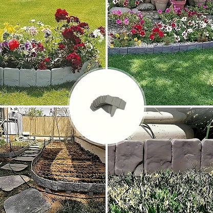 Set de borduras de jardín con aspecto de piedra – Práctico y decorativo