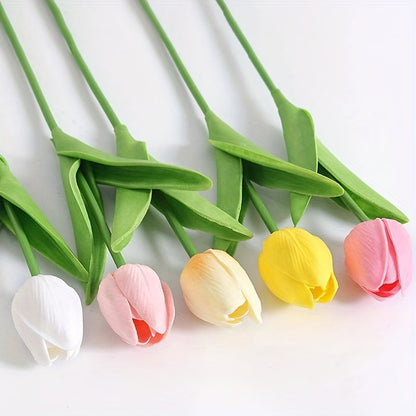 Set mit 15 naturgetreuen Kunsttulpen – ideal für Hochzeiten, Partys und die Dekoration zu Hause
