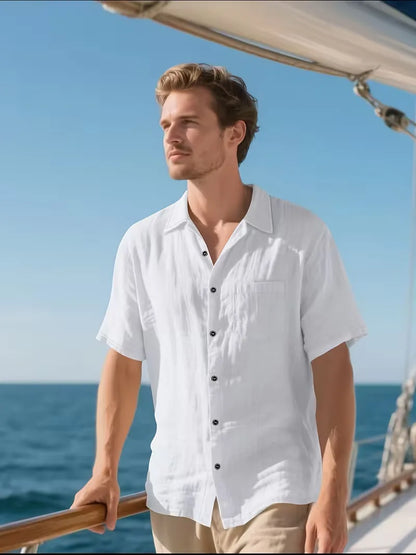 Chemise à manches courtes avec poche poitrine