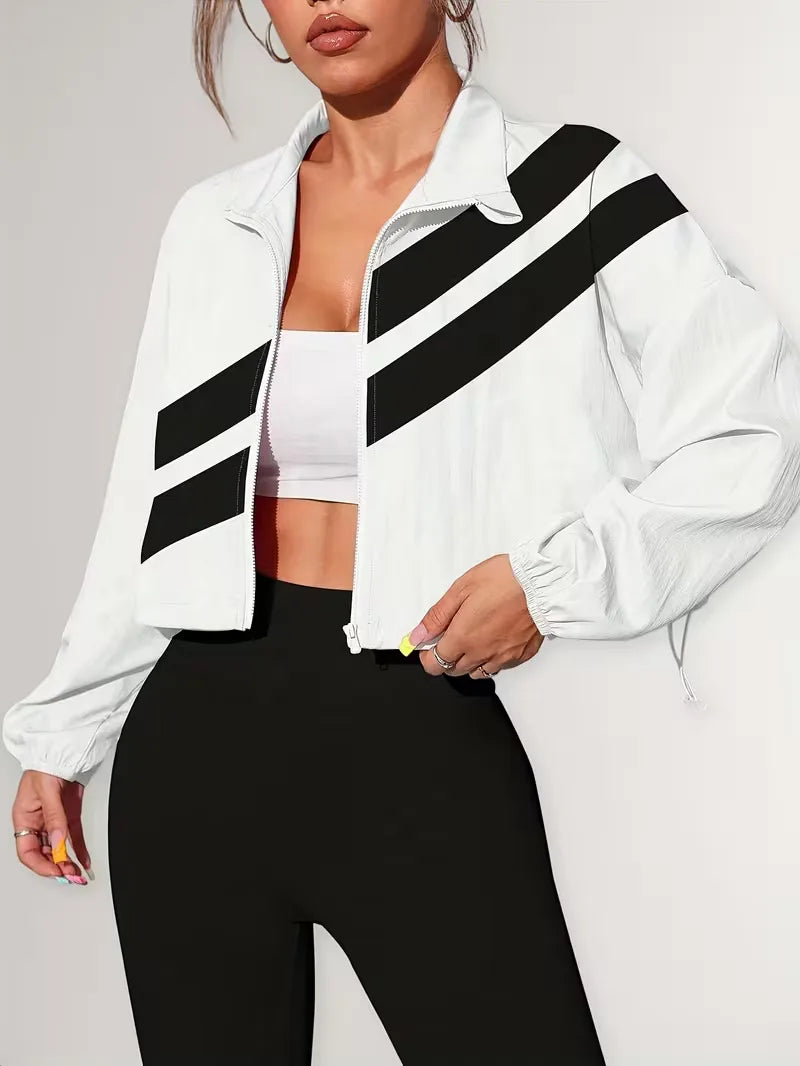 Veste de survêtement avec poignets élastiques