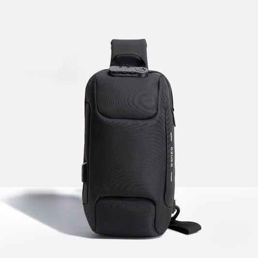 Bolso bandolera antirrobo con cargador integrado