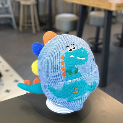 Cappello invernale con dinosauro per bambini - per un calore giocoso