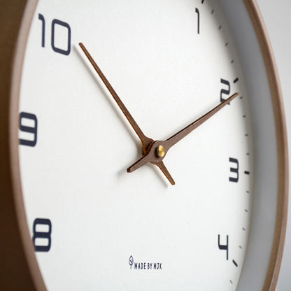 Orologio da parete minimalista con cornice in legno – Elegante, intramontabile e facile da leggere