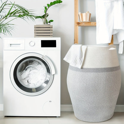 Large Woven Wicker Laundry Basket – Practical and Elegant for Any Laundry Room