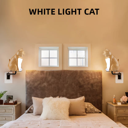 Luz nocturna decorativa para gatos con control táctil e intensidad regulable