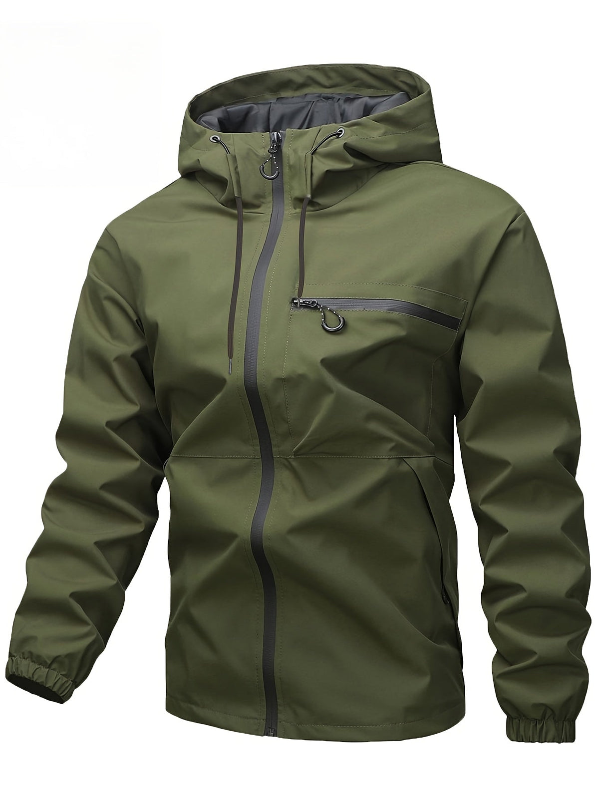 Men's Outdoor Jacket for Spring and Autumn – Windproof Hooded Jacket for Outdoor Activities