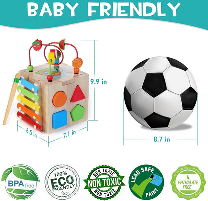 Montessori Activity Cube - 8-in-1 Educational Play Fun