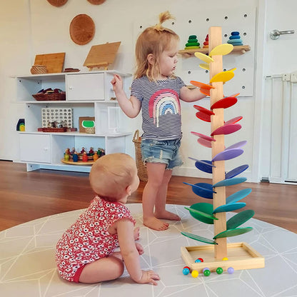 Manu – Interactive Rainbow Marble Run for Creative Learning