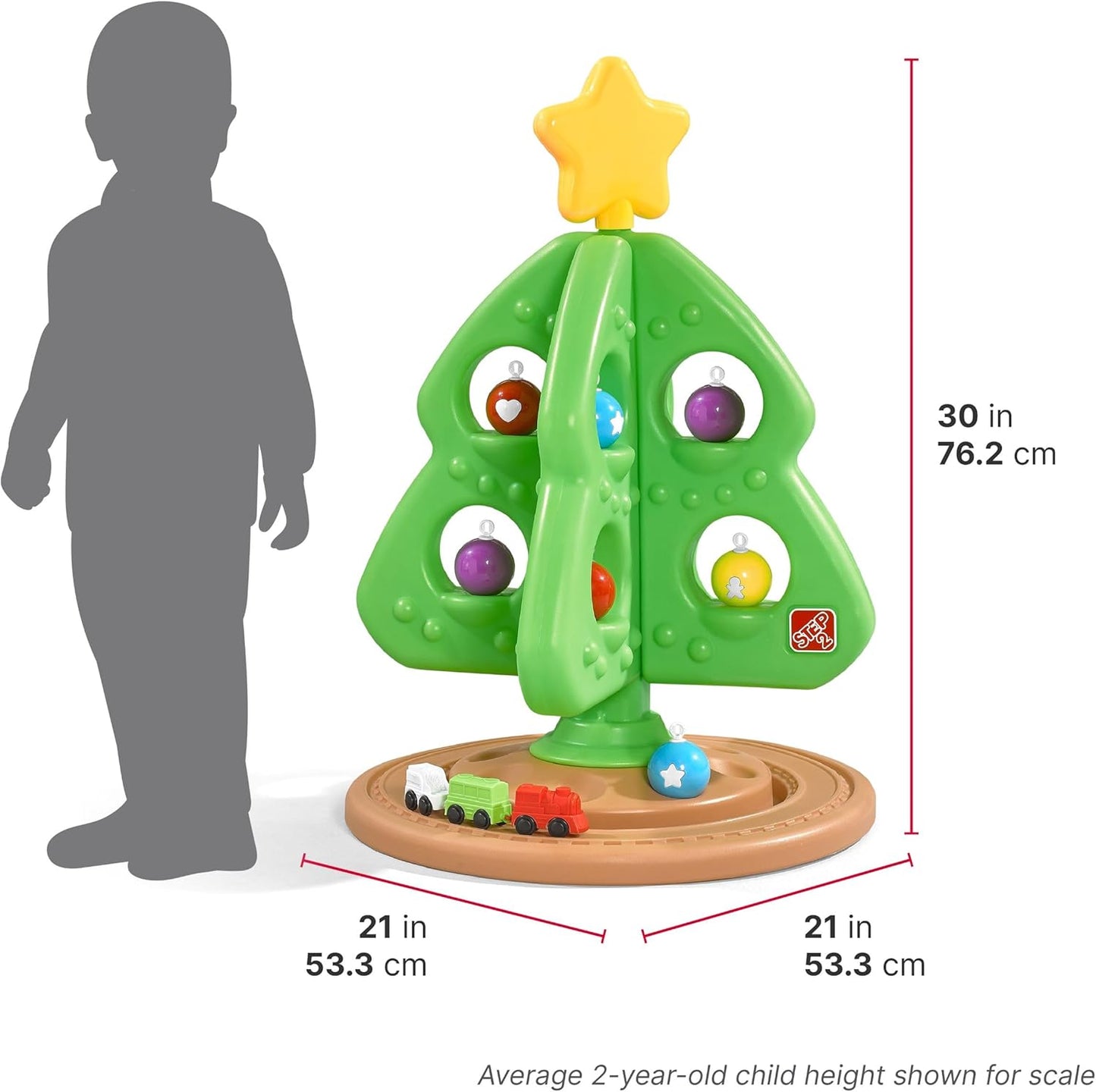 Interactive Christmas Tree Toy for Toddlers with Ornaments and Star