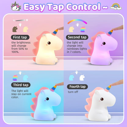 Unicorn Night Light with Soft Glow for a Soothing and Magical Atmosphere in the Children's Room