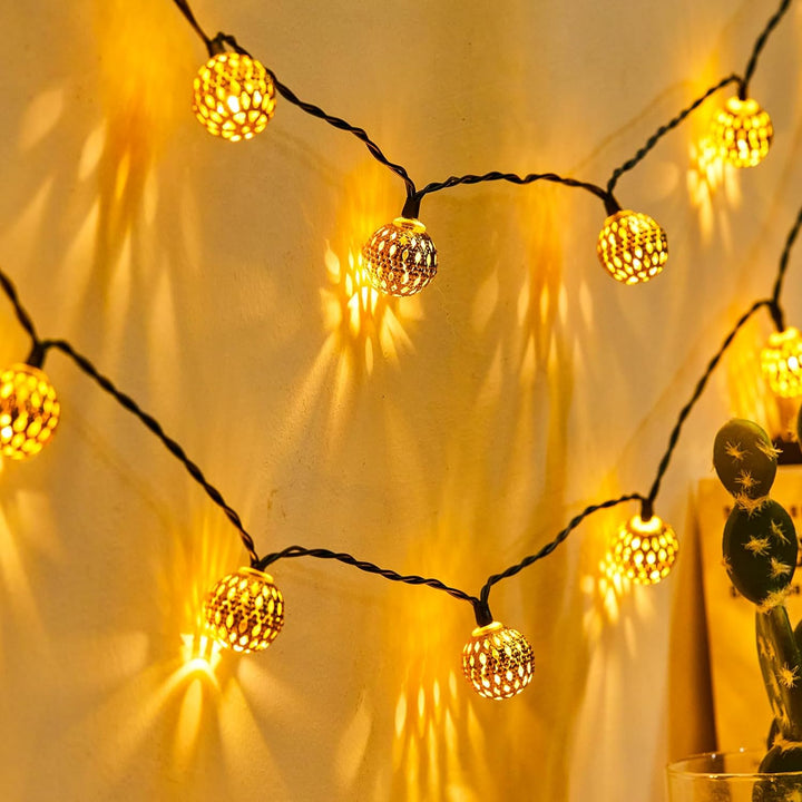 Roan - Moroccan Style Waterproof Solar String Lights