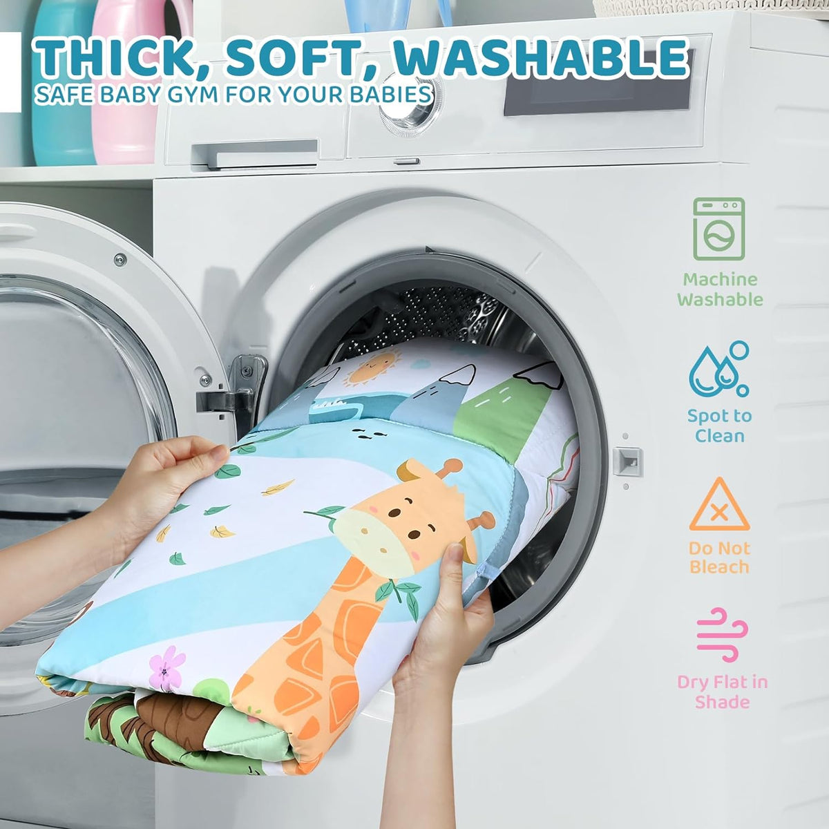 Multifunctional Baby Play Mat for Development and Play with Play Arches and Ball Pit