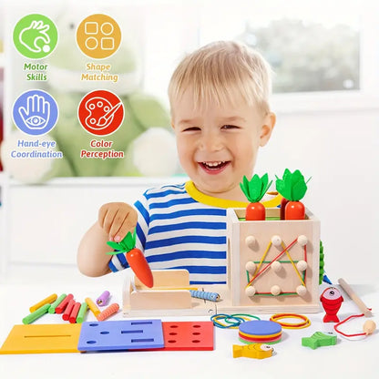 Kreativt Montessori-lekesett 8-i-1 - Eventyrlystne babyer - Lærerikt og morsomt