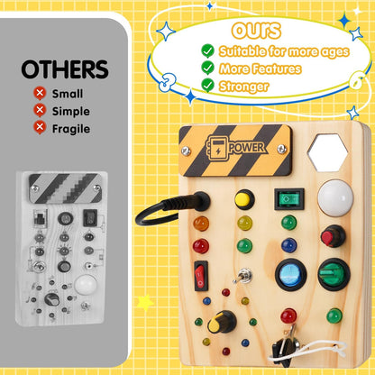 Montessori-prikbord voor peuters - Creatief ontdekken met licht