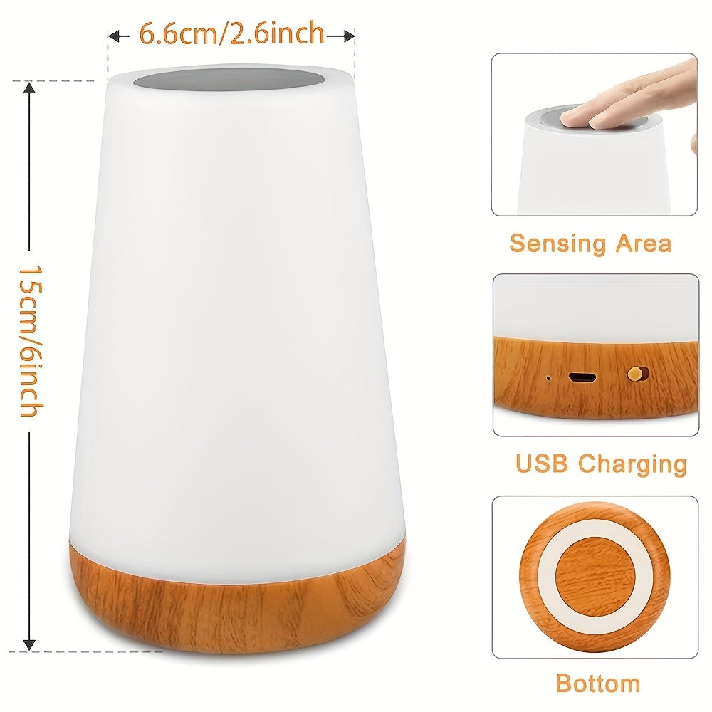 Lampada touch dimmerabile con 13 colori RGB – Ideale per la camera da letto, come lampada da comodino e luce notturna