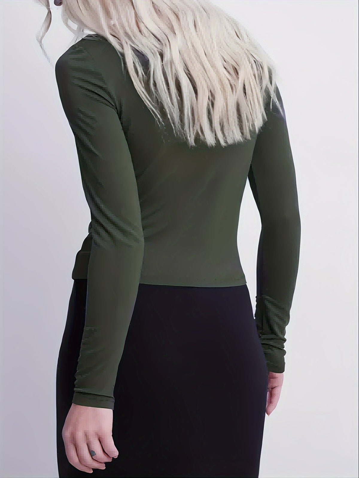 Ladies' Thermal Long Sleeve Top for Autumn and Winter – Comfortable and Warm Basic Item