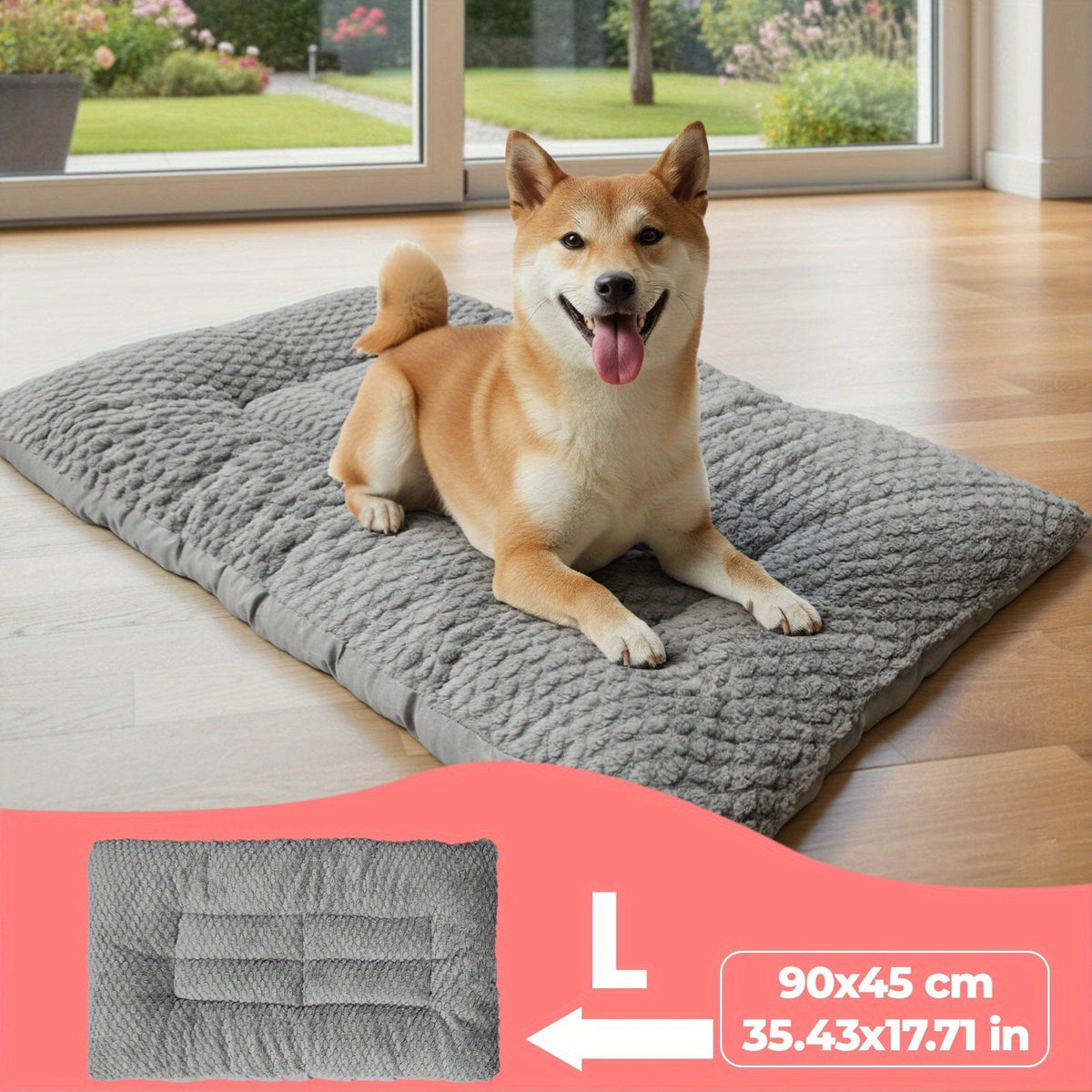 Comodo cuscino per cani con imbottitura morbida e superficie imbottita per dormire