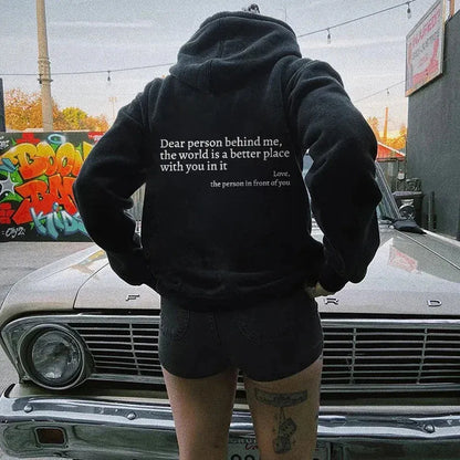Unisex Hoodie with Inspirational Message