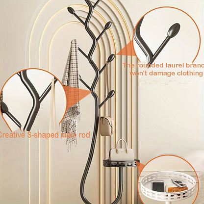 Perchero de pie BranchLine - almacenamiento práctico y elegante