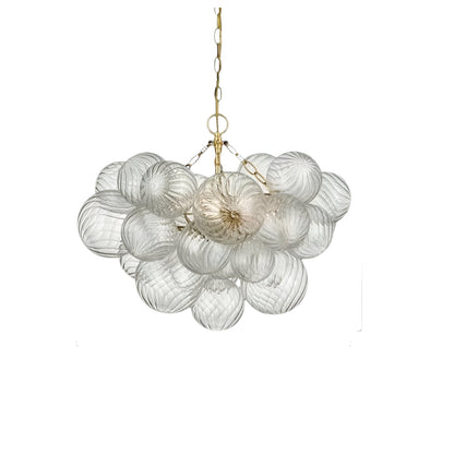 Candeeiro de teto Cluster Ribbed Bubble - Design luxuoso e elegante