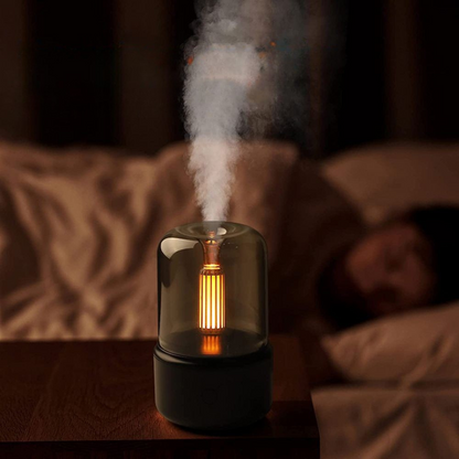 Ultrazvukový difuzér arómy s ambientným osvetlením – kompaktný zvlhčovač na relaxáciu