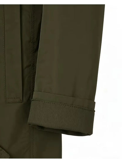 Trench-coat slim avec détail de poche