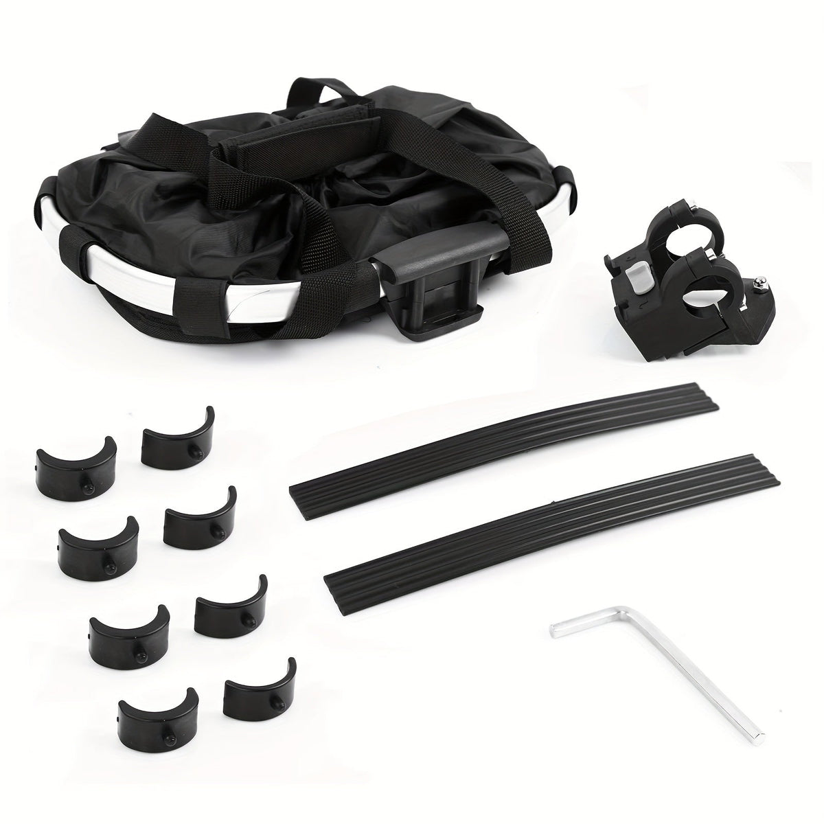 Foldable Bike Basket – High Capacity and Sturdy Load-Bearing for Bikes and Pets