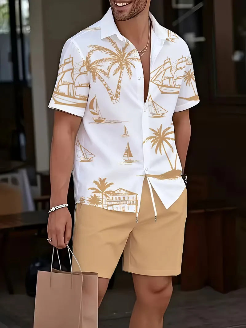 Ensemble avec imprimé tropical
