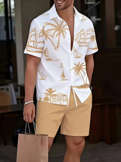 Ensemble avec imprimé tropical