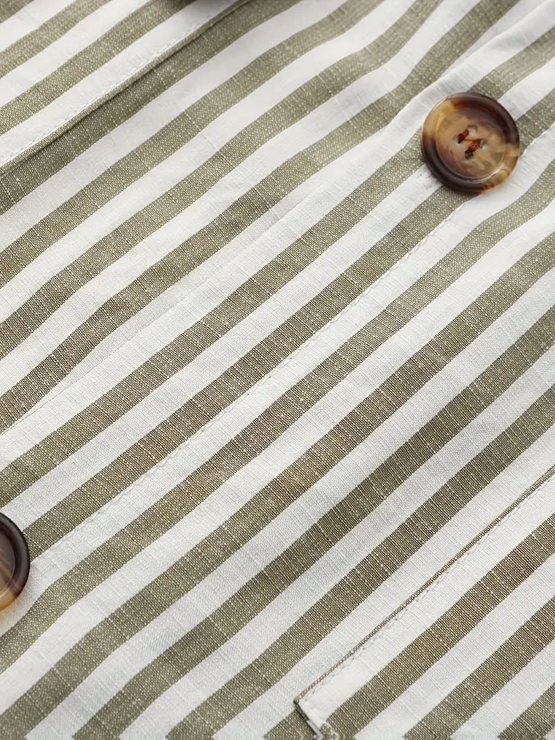 Chemise décontractée rayée