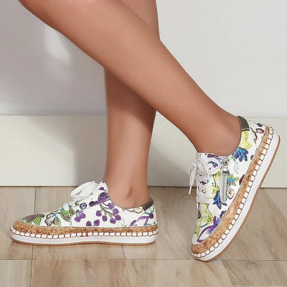 Quilla – Floral Ladies Sneakers