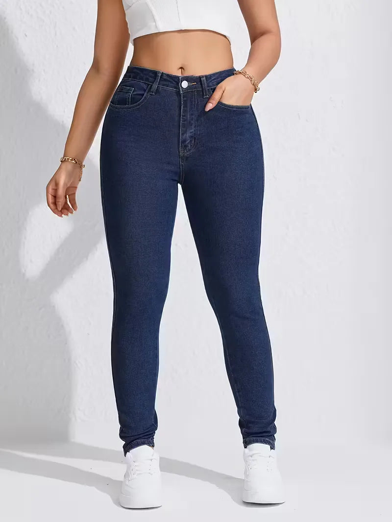 Jean skinny taille haute