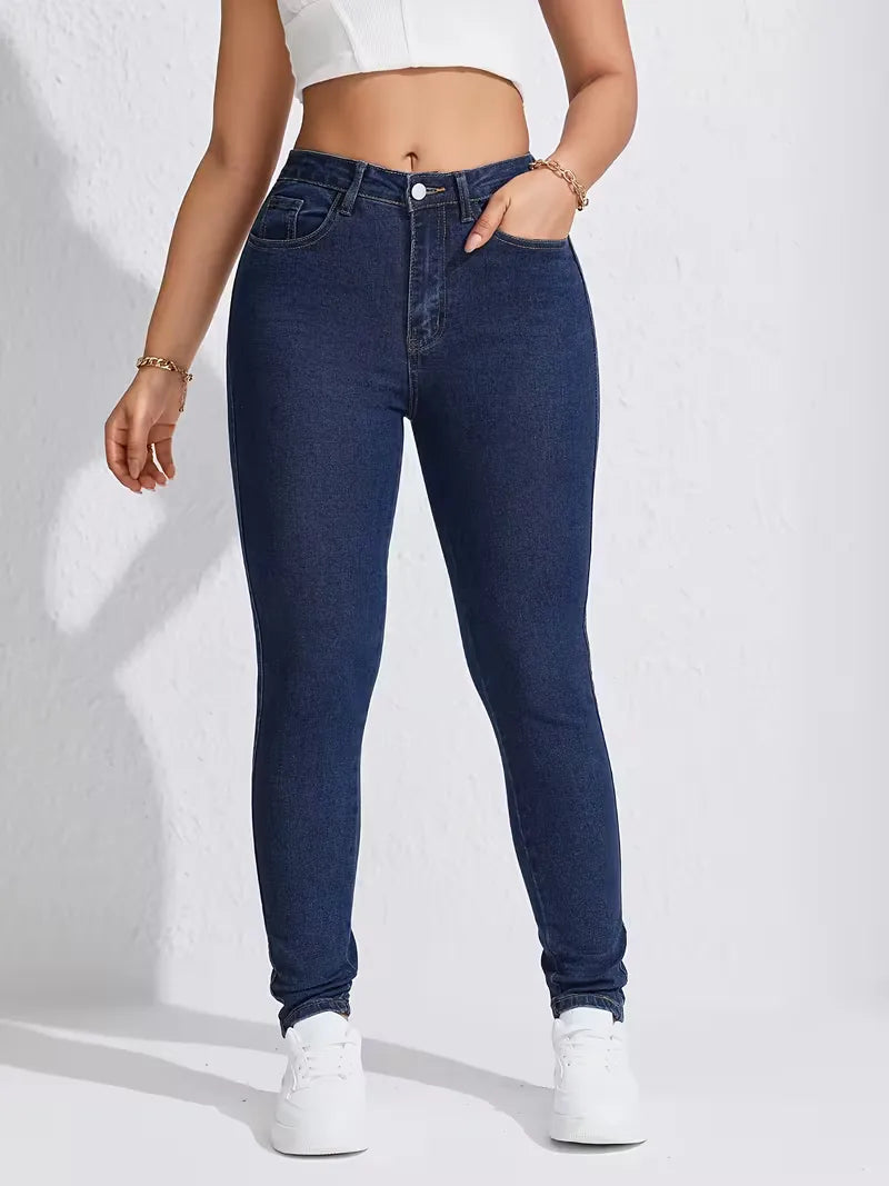 Jean skinny taille haute