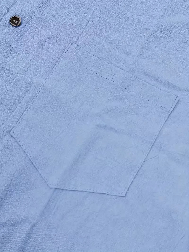 Chemise à manches courtes avec poche poitrine
