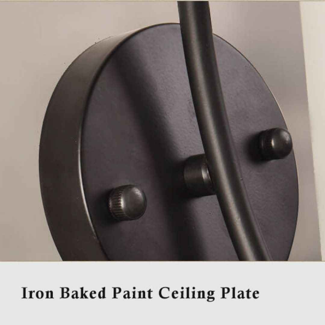GloeiGlow - Modern slanted, bell-shaped wall lamp with arm