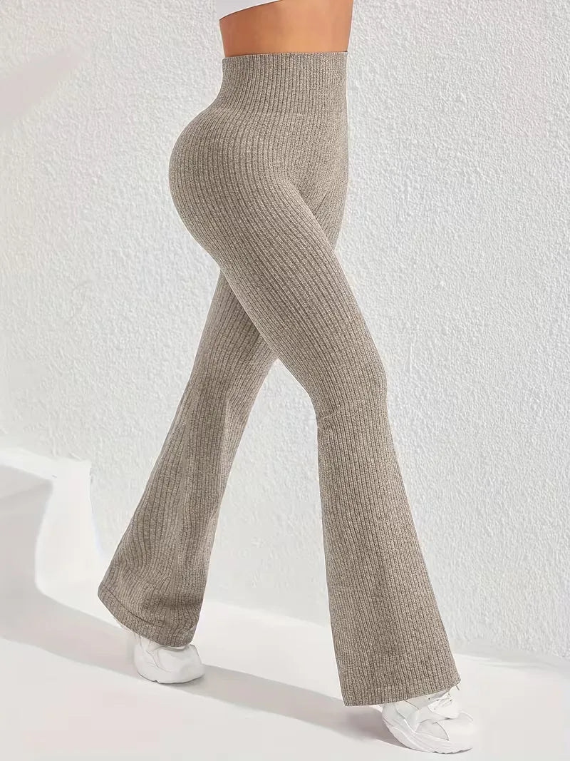 High-Waisted Flared Leggings