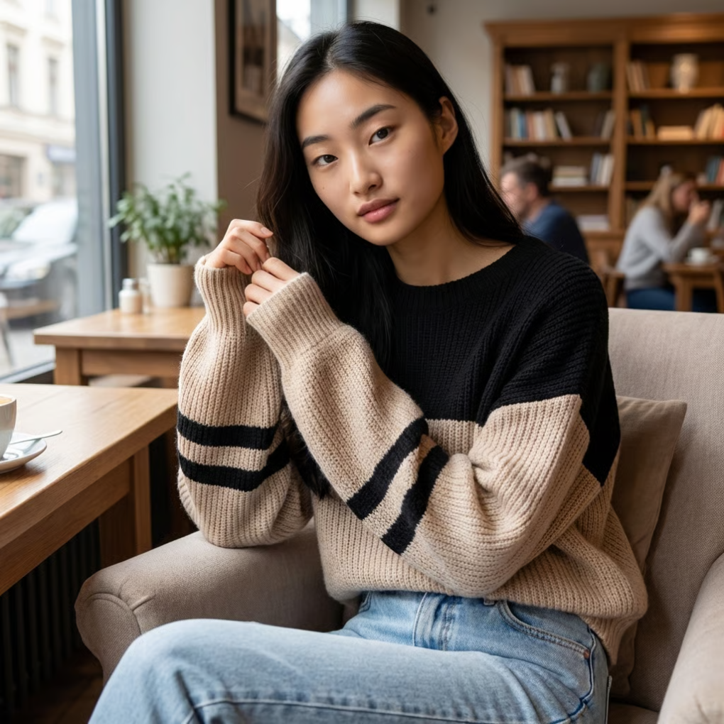 Trendy oversized svetr pro ženy – ideální na chladné dny