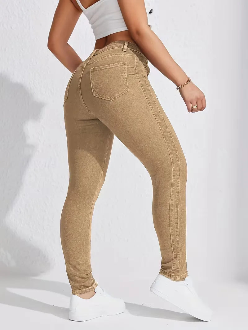 Jean skinny taille haute