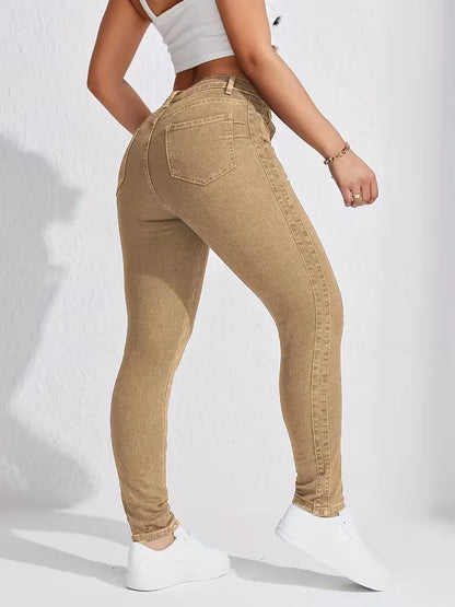 Jean skinny taille haute